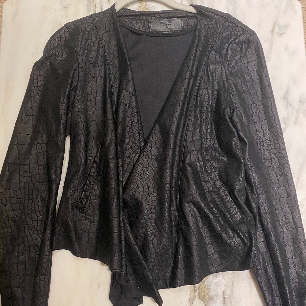 BLANK NYC Snakeskin leather jacket